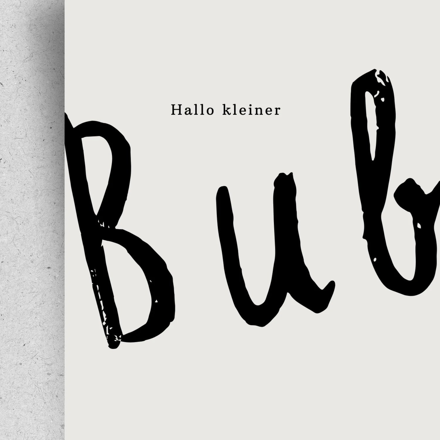 Klappkarte "Hallo kleiner Bub"