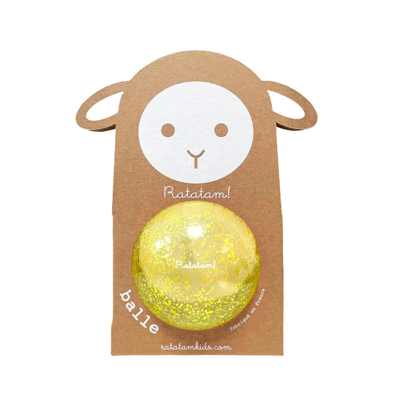 Konfetti Ball, gelb