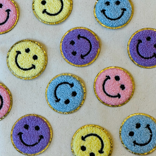 Smiley Bügel-Patches