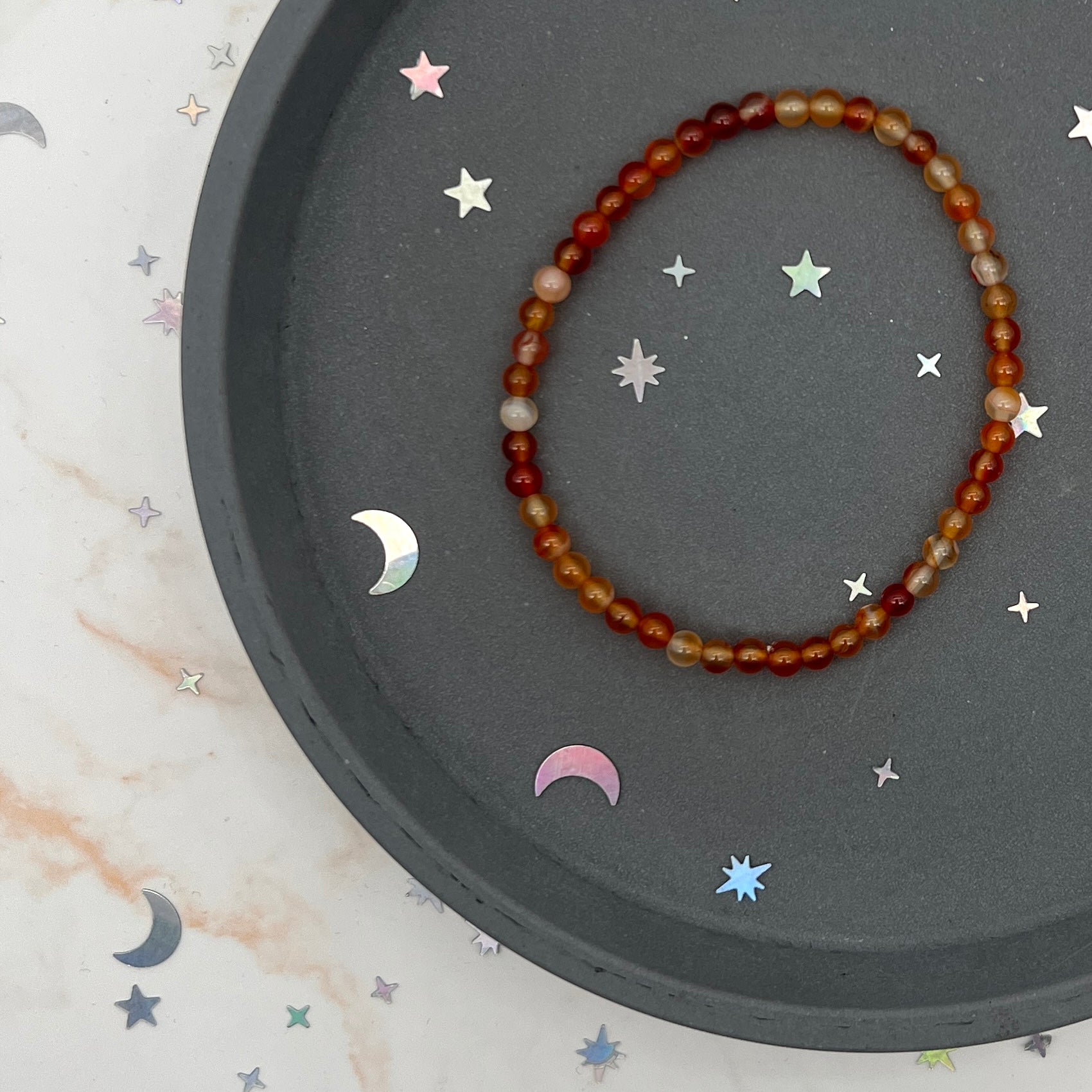 Armband Karneol Flexibel