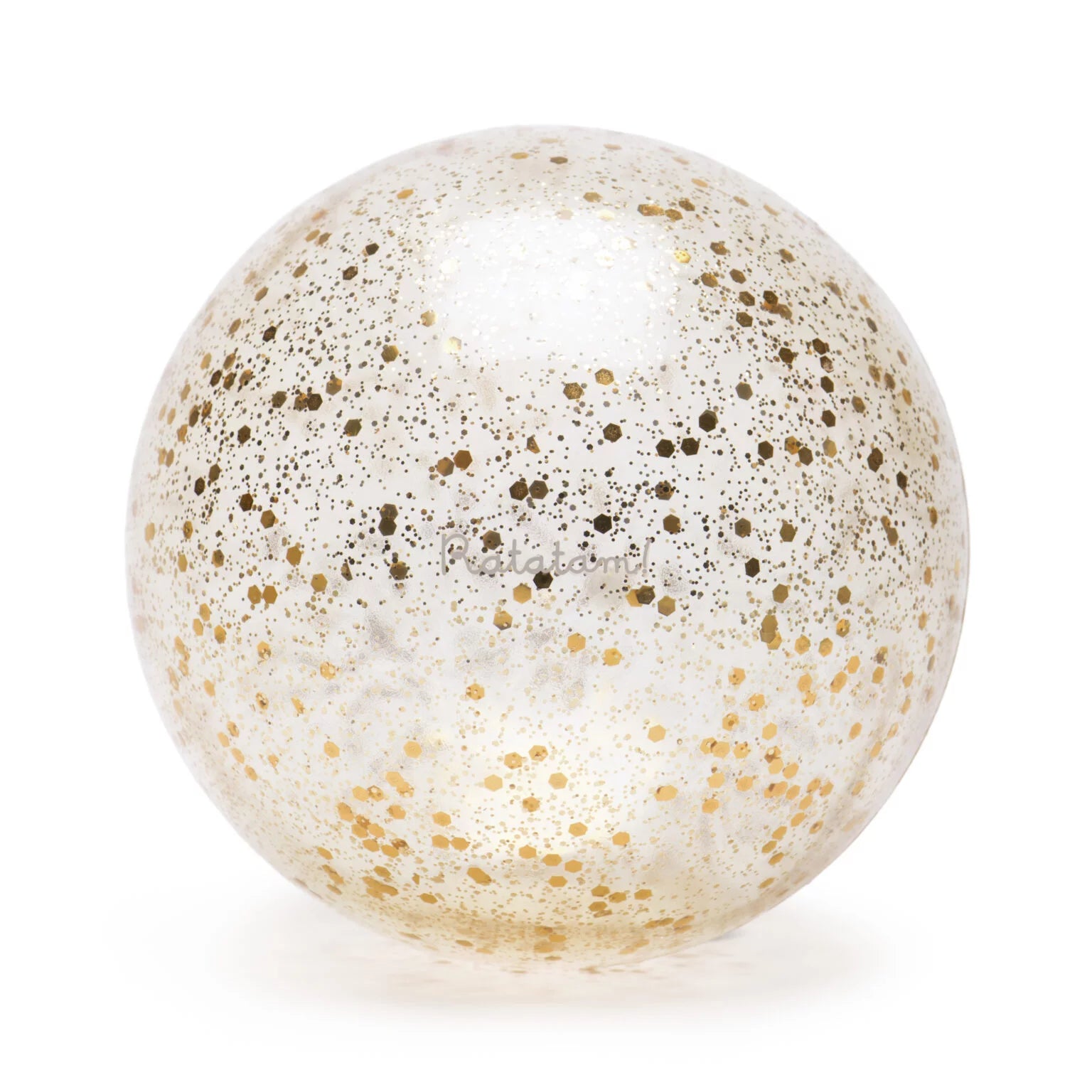 Glitzer-Ball, Gold 15cm
