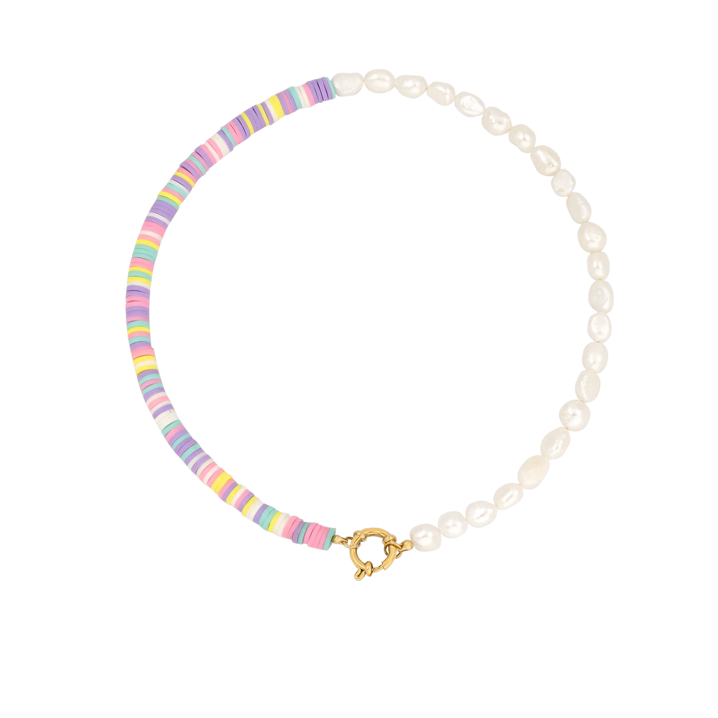 Perlenkette mit Pastell Highlights