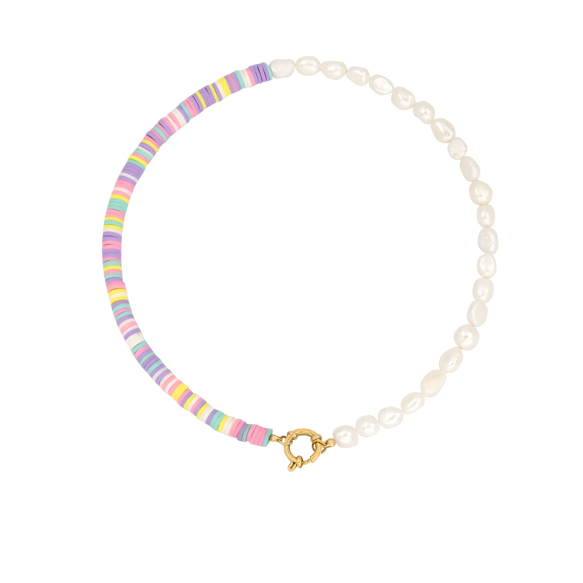 Perlenkette mit Pastell Highlights