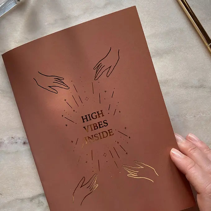 Journal, Notizbuch "High Vibes inside"