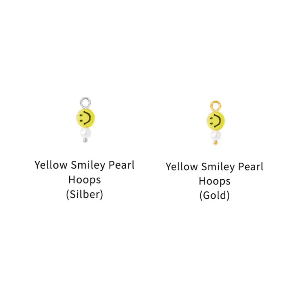 Good Mood Hoops SMILEY Gold / Silber