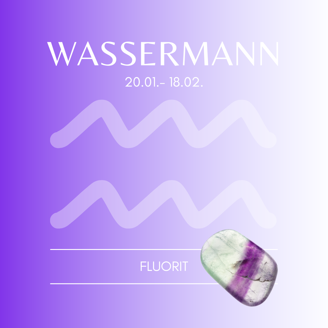 Wassermann, Geburtsstein-Armband, individualisierbar