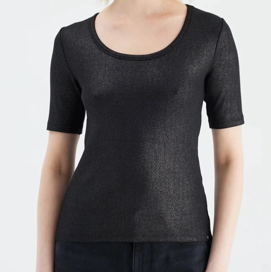 Basic Shirt Alina black pearl