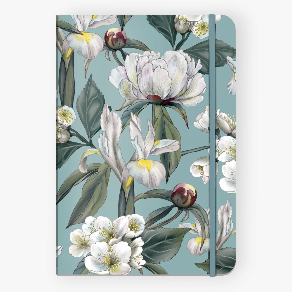 Notizbuch DIN A5 mit Farbschnitt, Iris