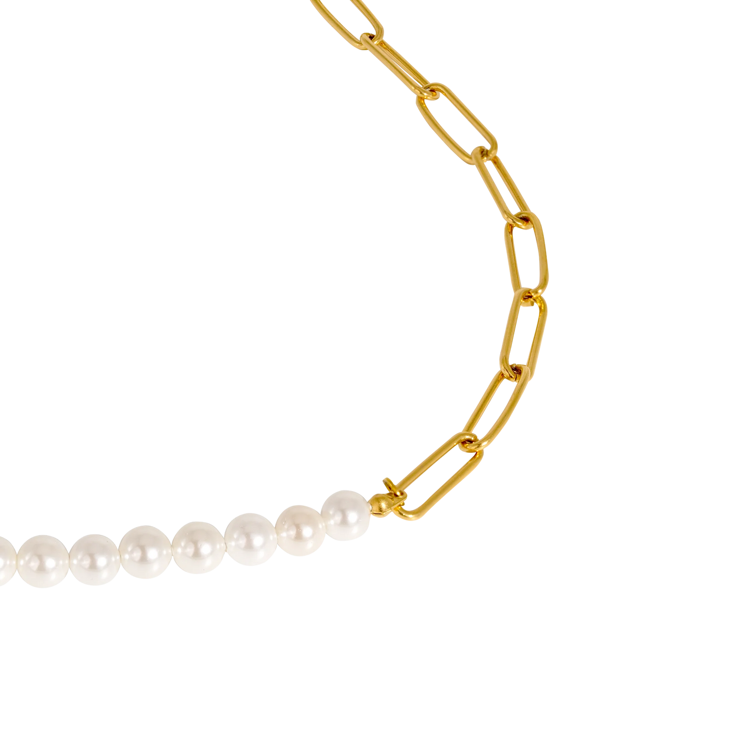 Kette "Chain & Pearl", gold