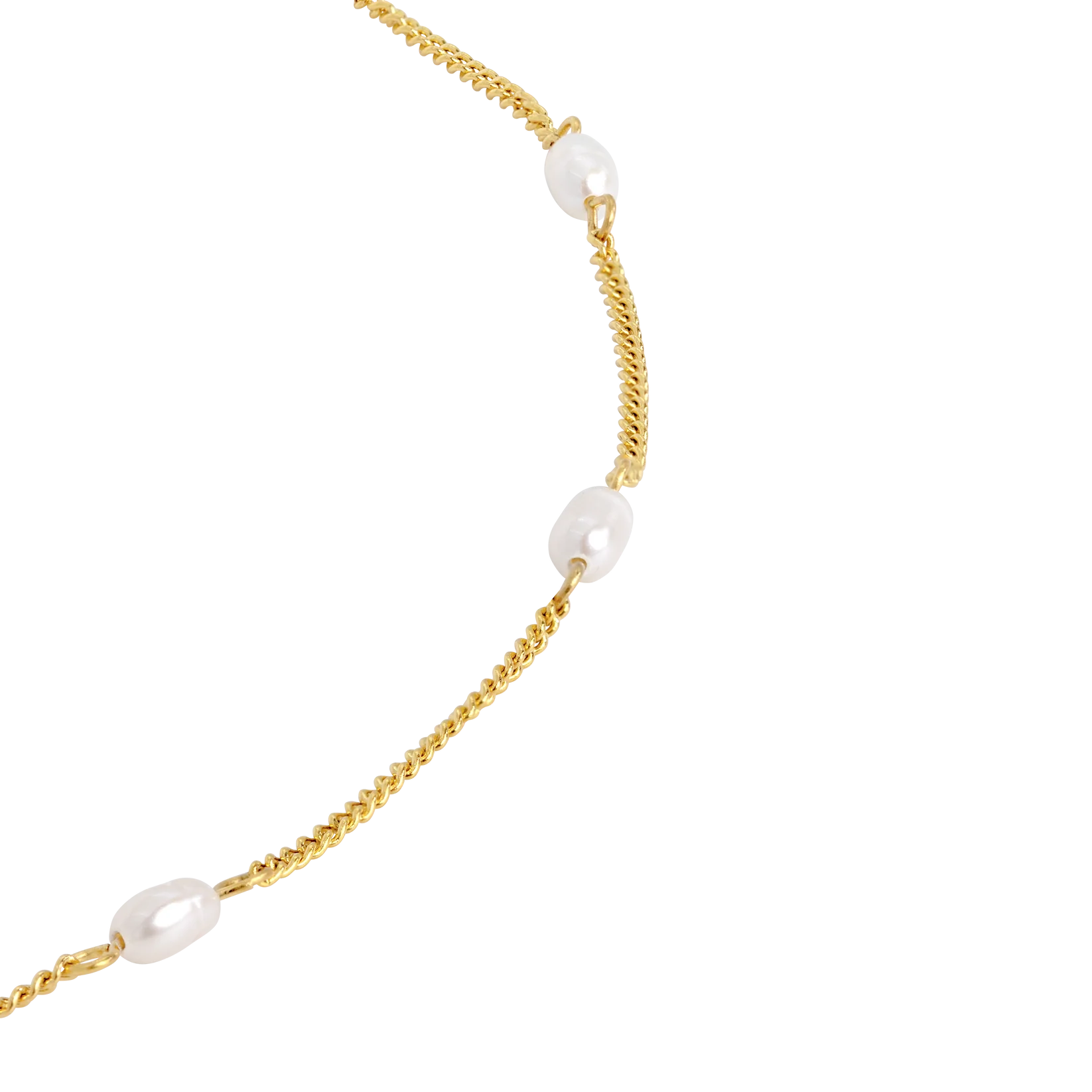 Pearl after Pearl Choker Gold