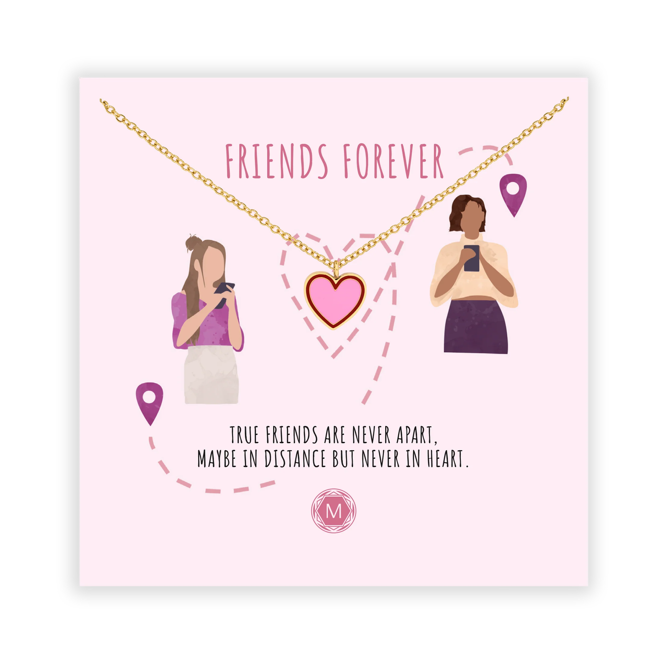 Friends Forever Kette Silber / Gold
