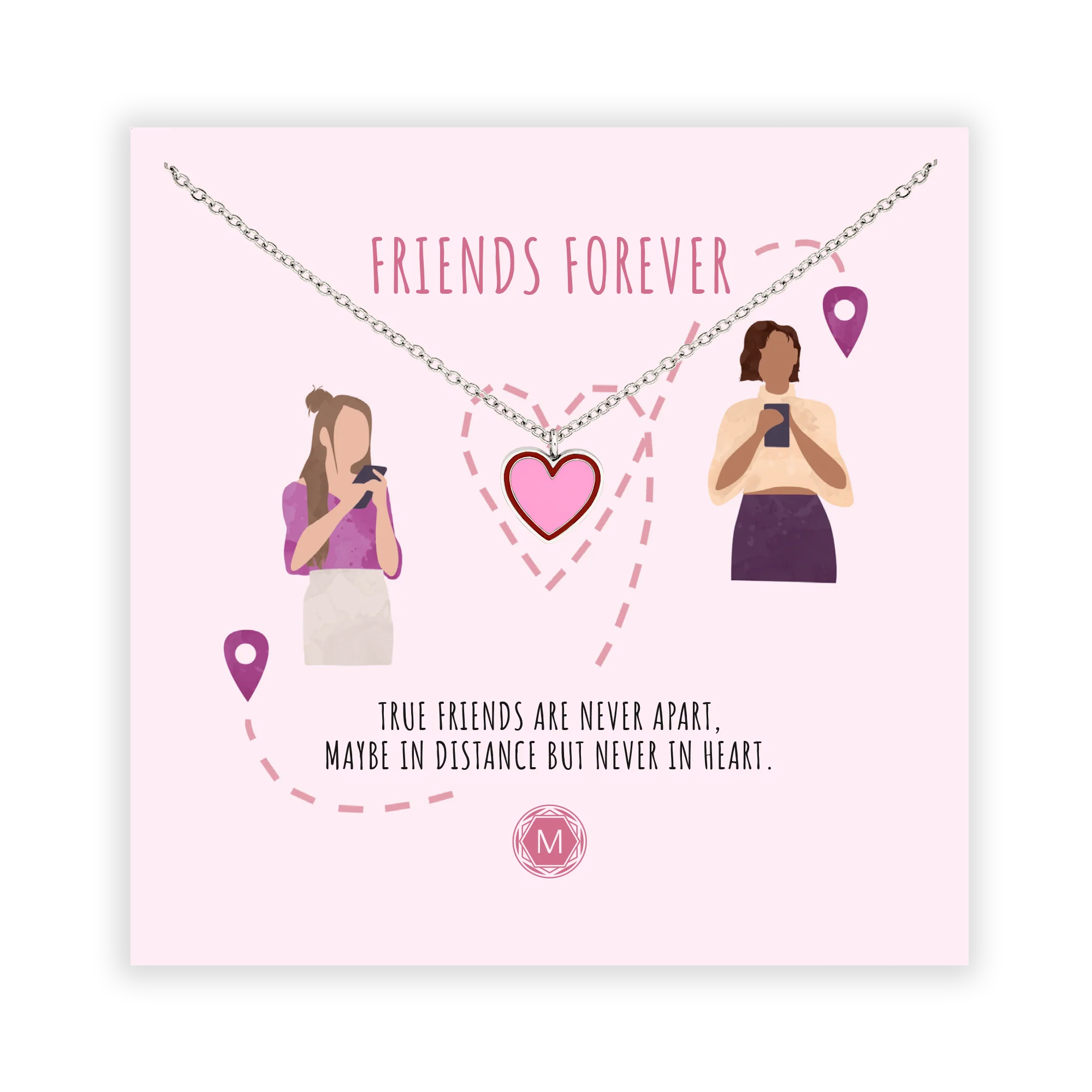 Friends Forever Kette Silber / Gold