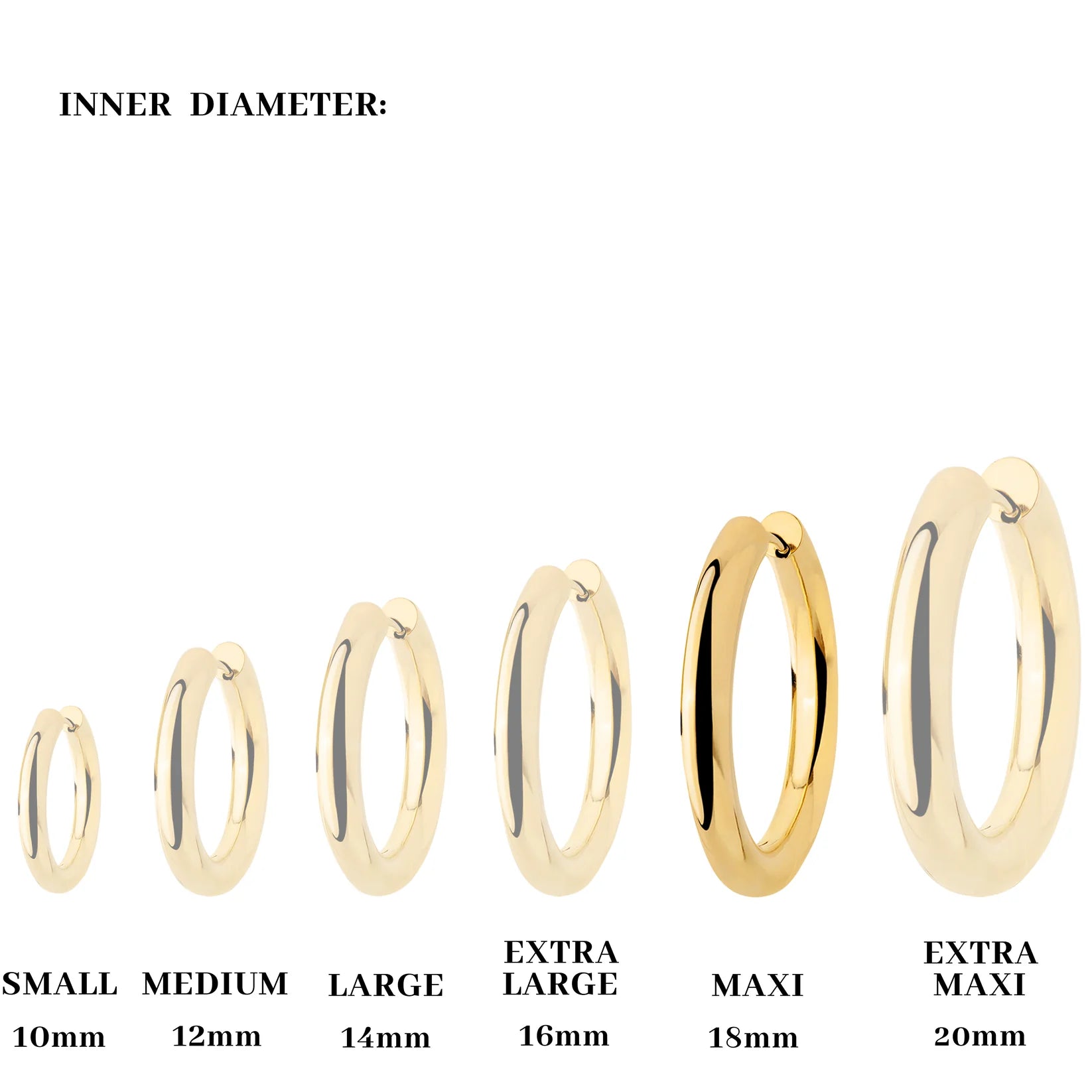 Chunky Hoopies Maxi Gold / Silber