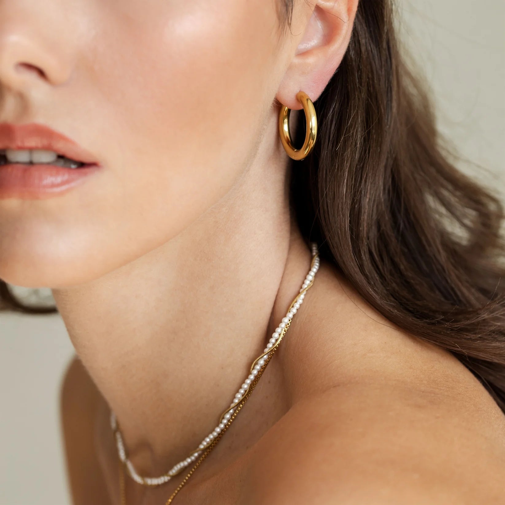 Chunky Hoopies Maxi Gold / Silber