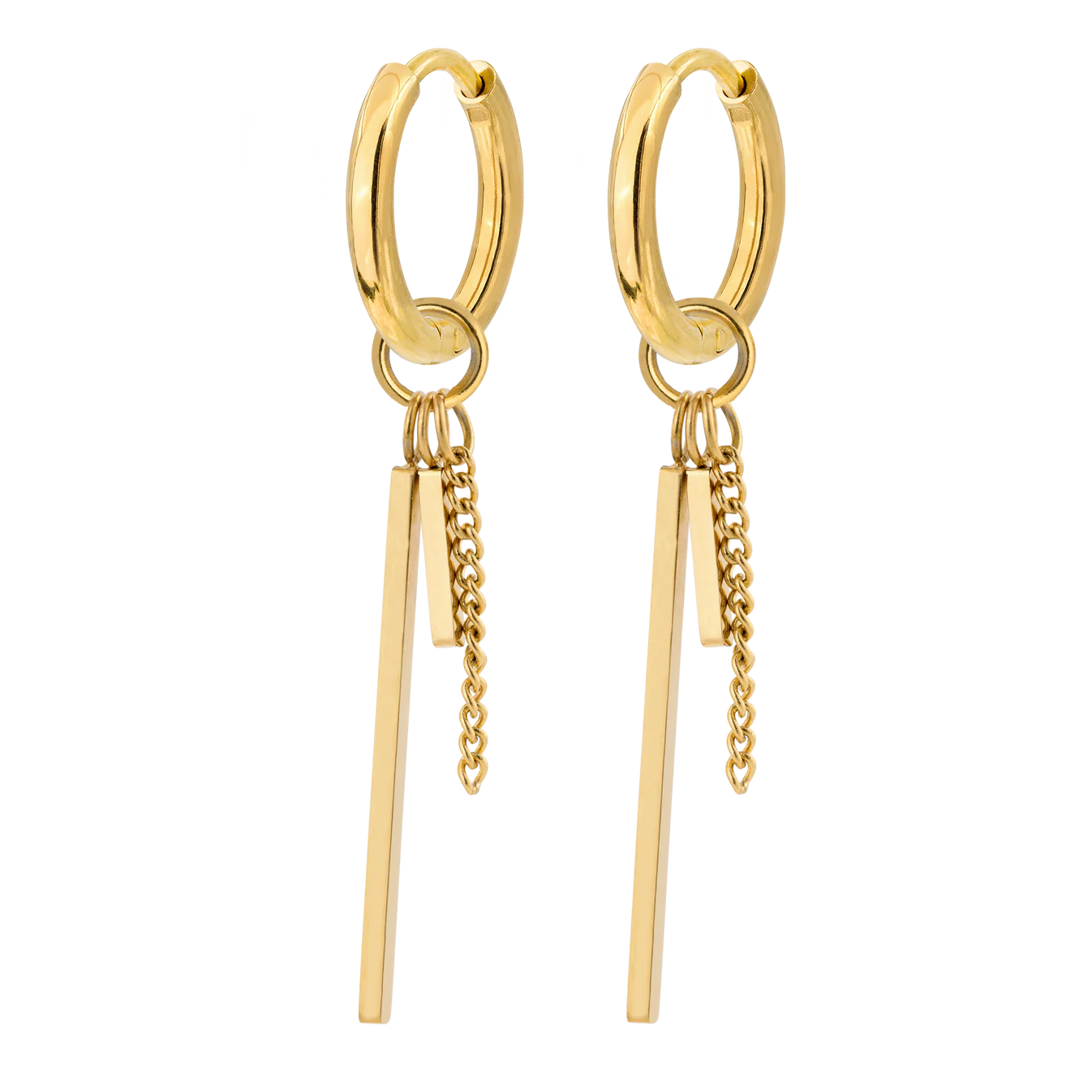 This and That Hoop Set Small Gold