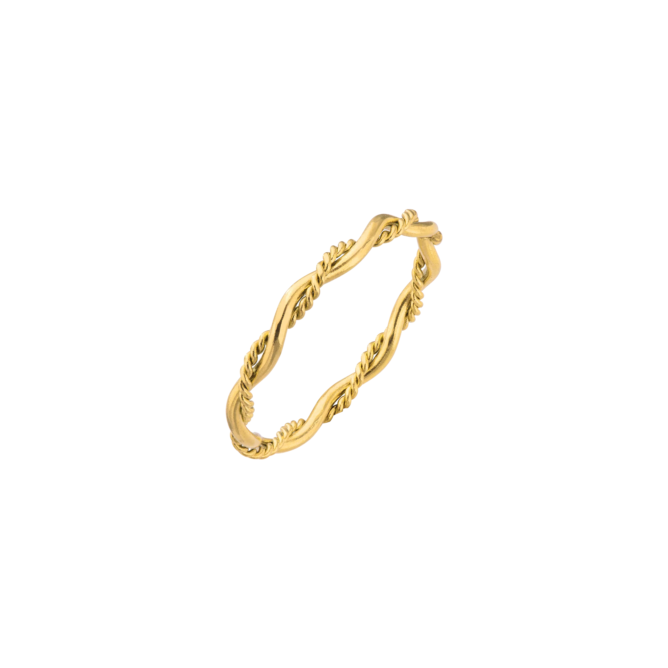 Curly Twist Ring Gold