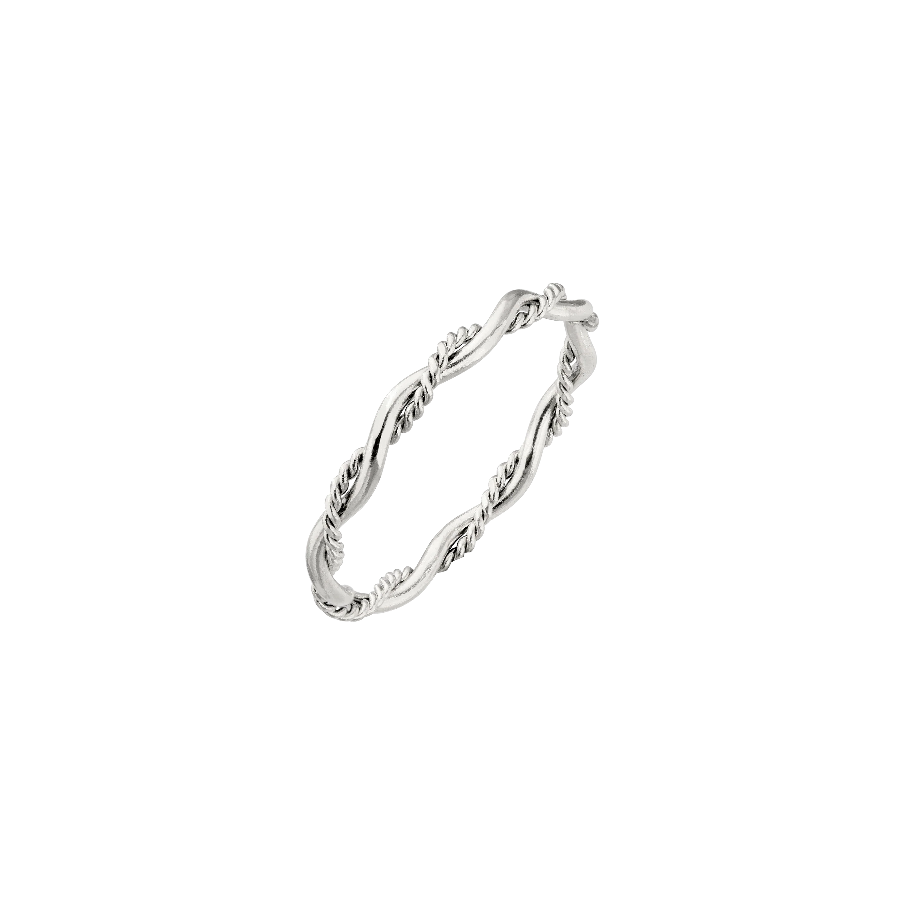 Curly Twist Ring Silber