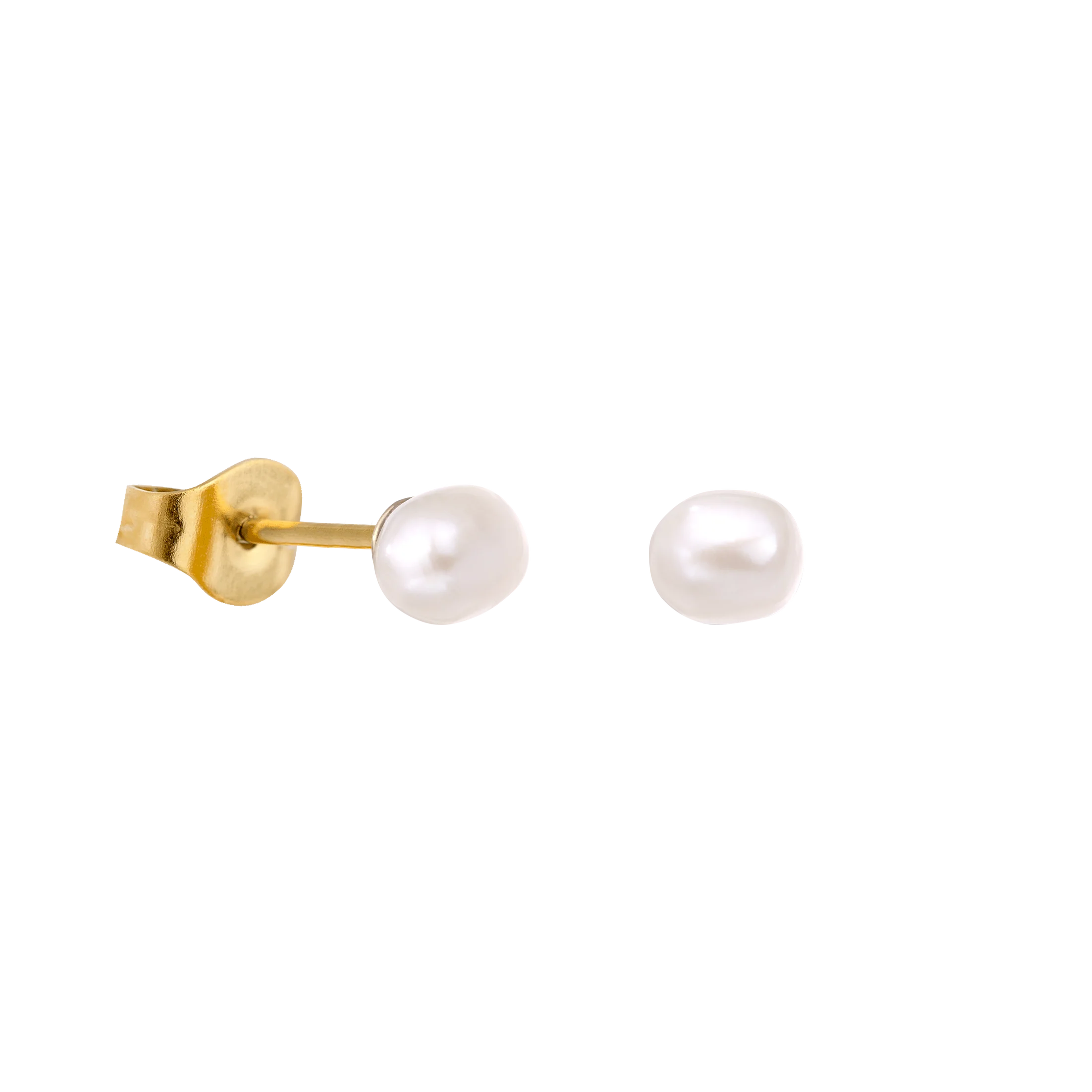 Pure Pearl Studs Gold