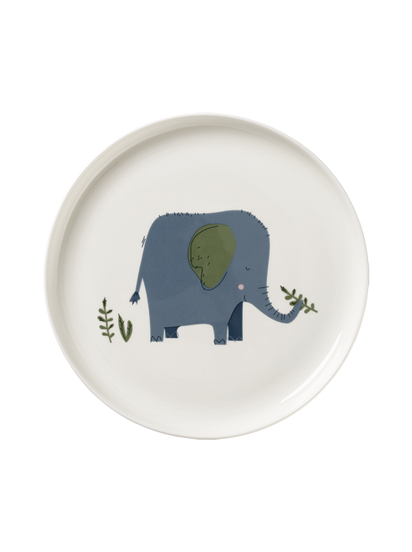 Kindergeschirr Teller mit Elefant Motiv