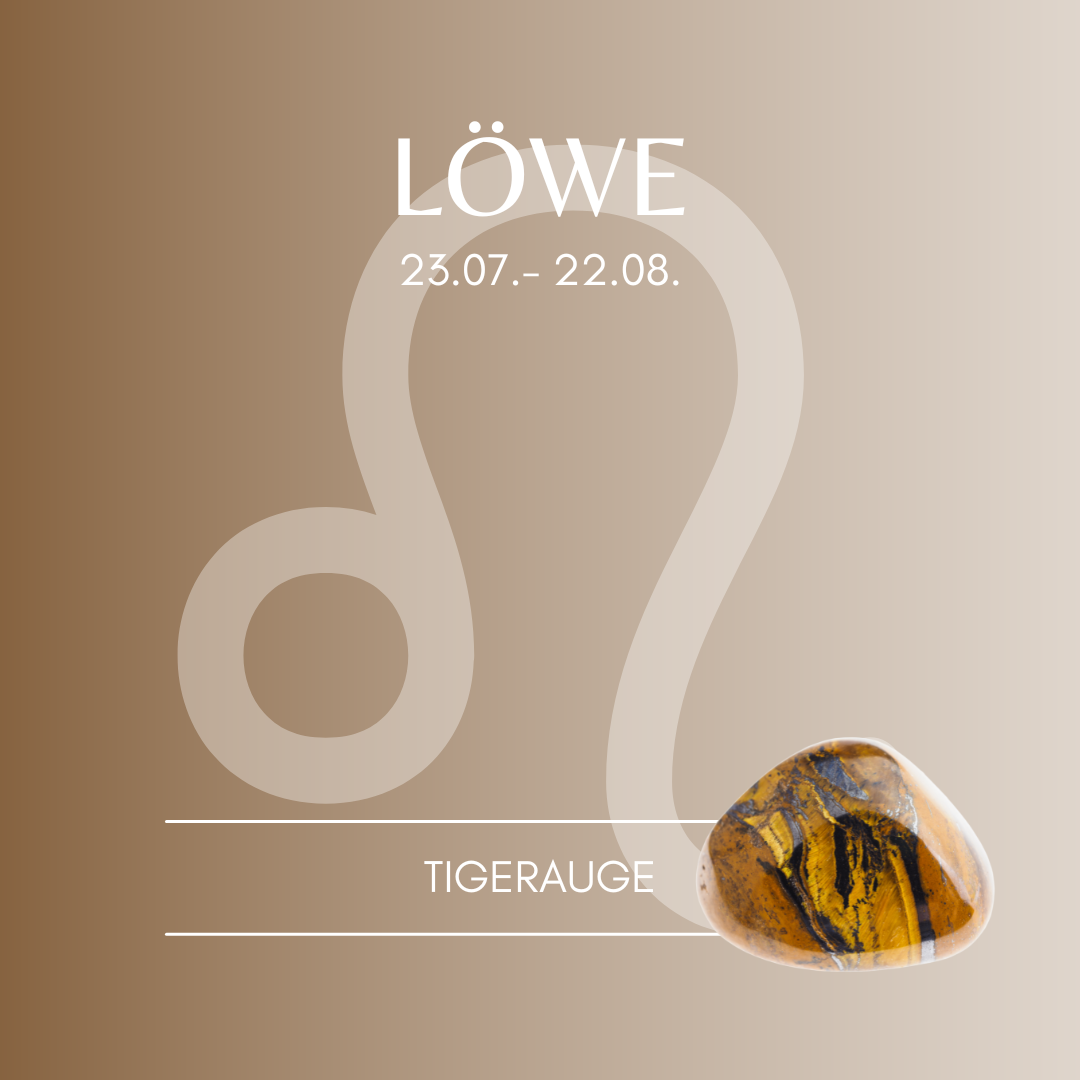 Löwe, Geburtsstein-Armband, individualisierbar