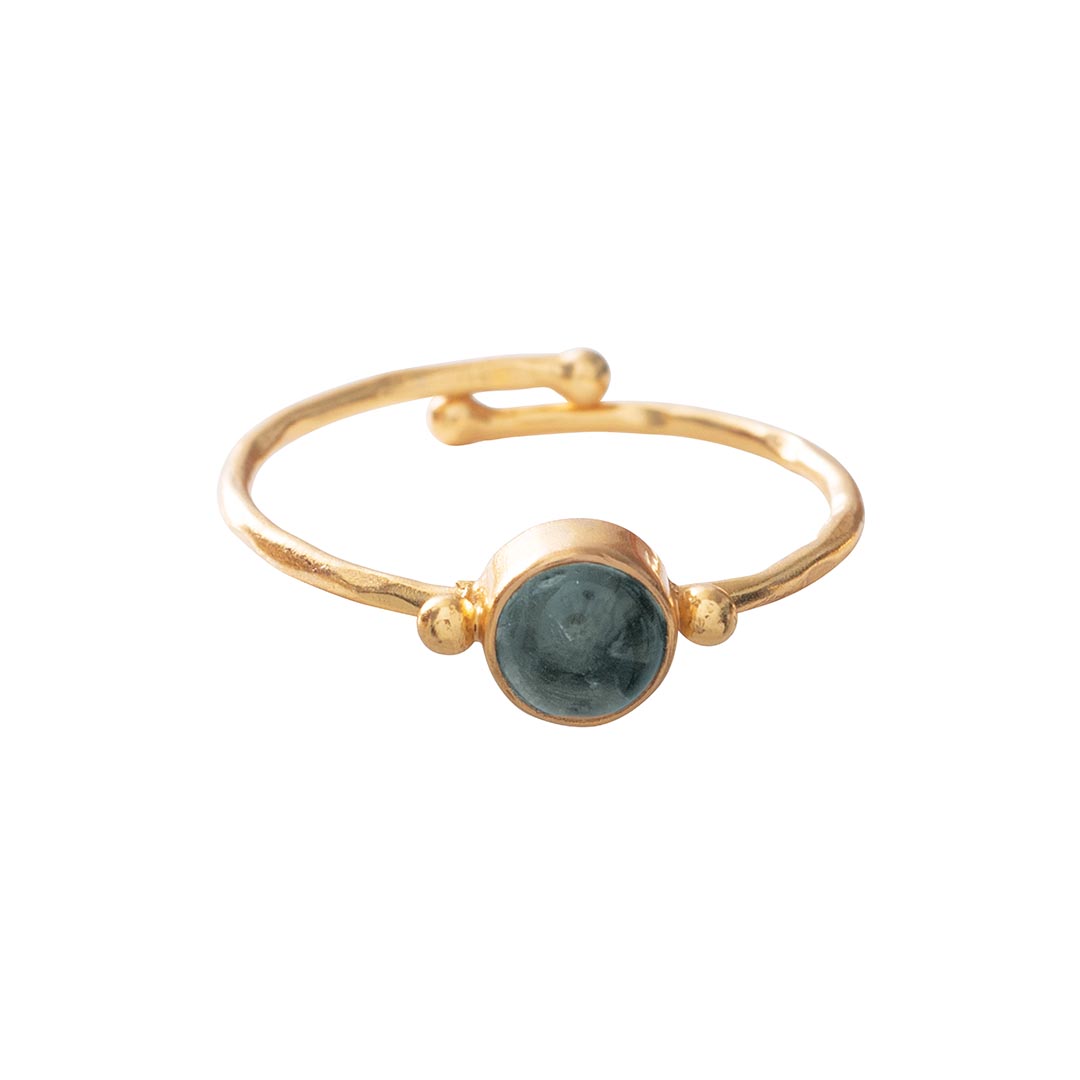 Ring "Faithful", Labradorit - verstellbar