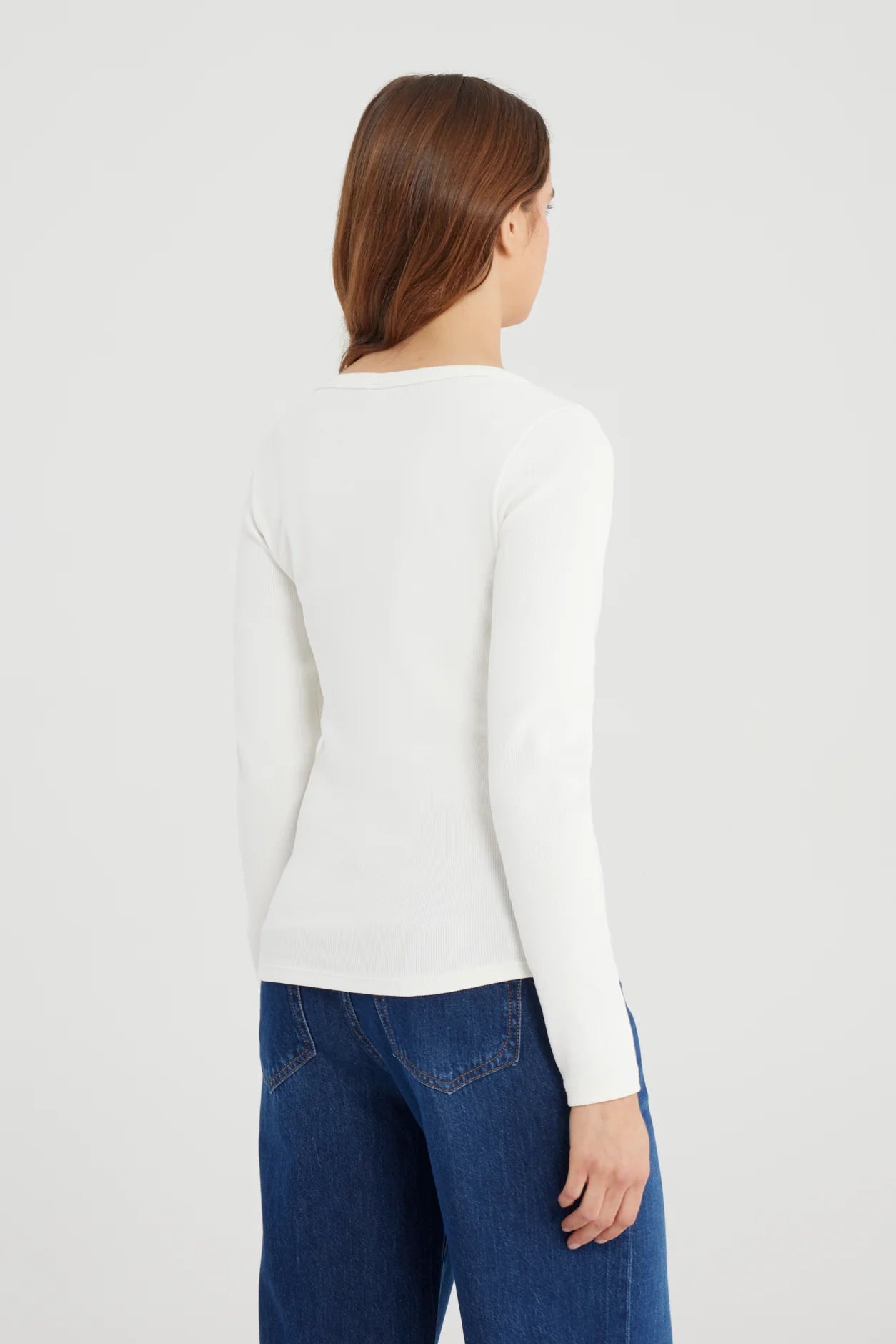 Basic Shirt Dora, white langarm