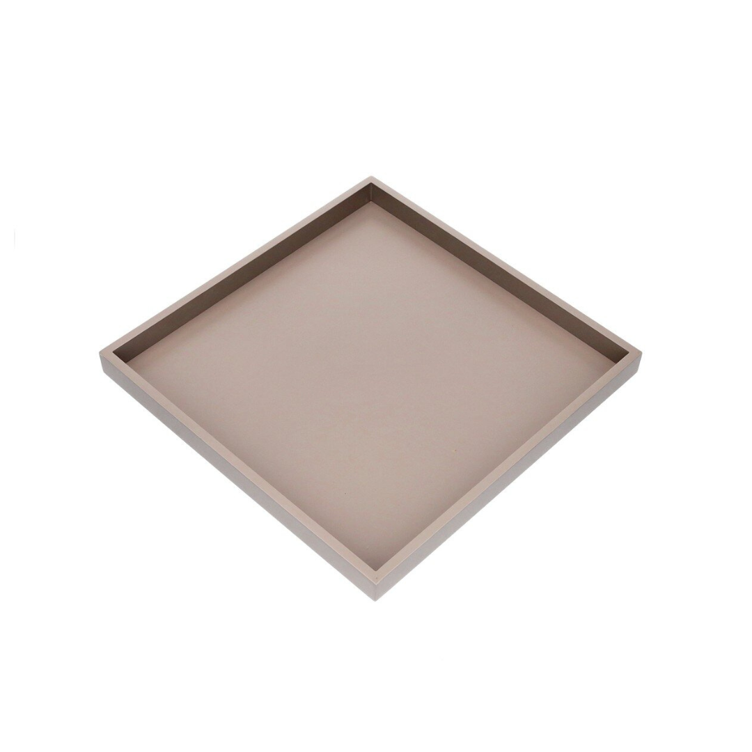 Tablett, quadratisch grau