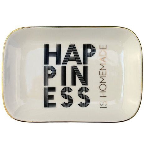 Porzellanteller "HAPPINESS"