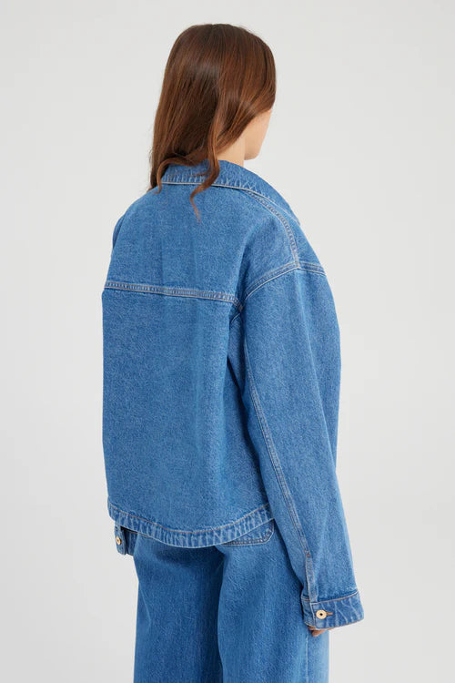 Oversized Jeans-Jacke Tamara