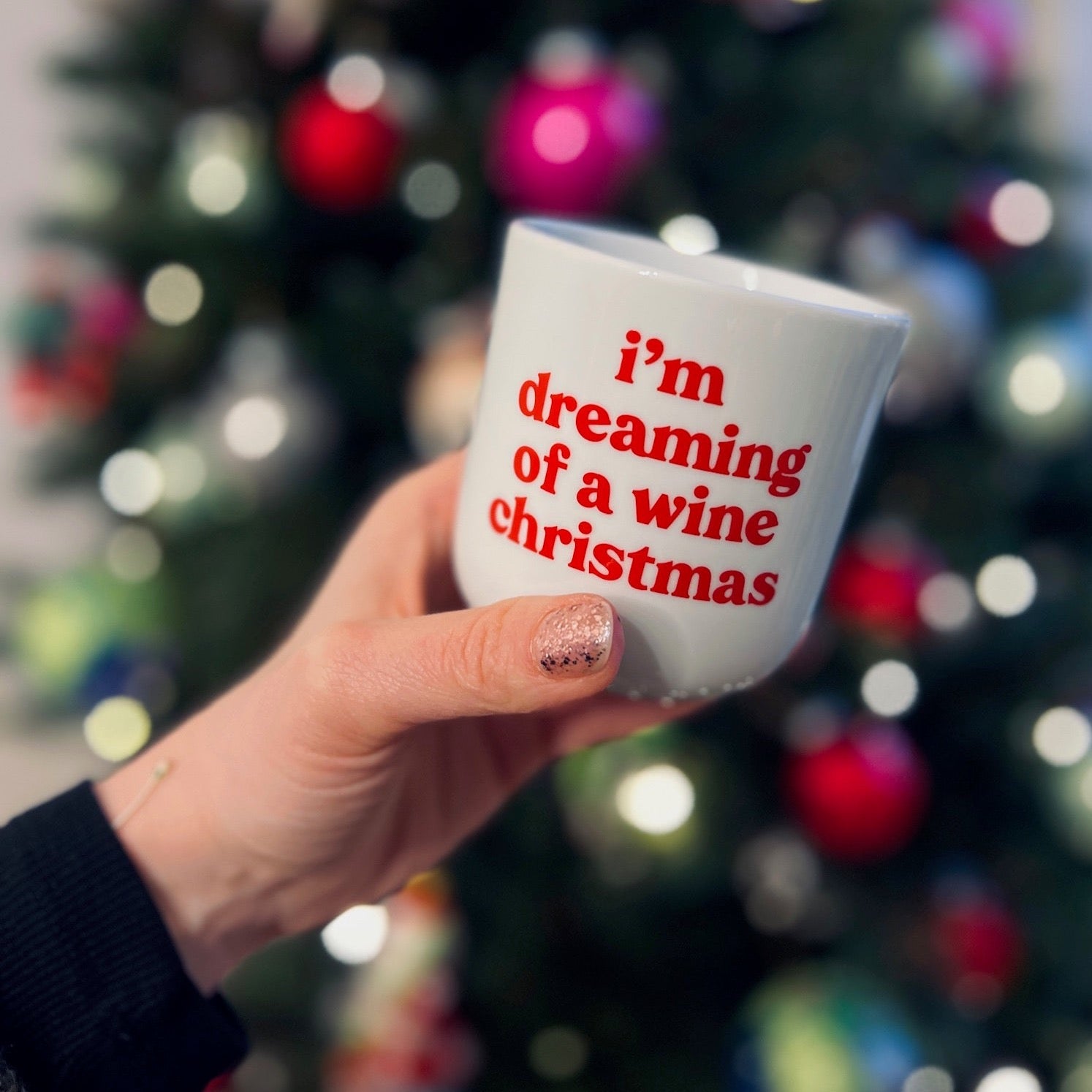 Becher "i'm dreaming of a wine christmas"