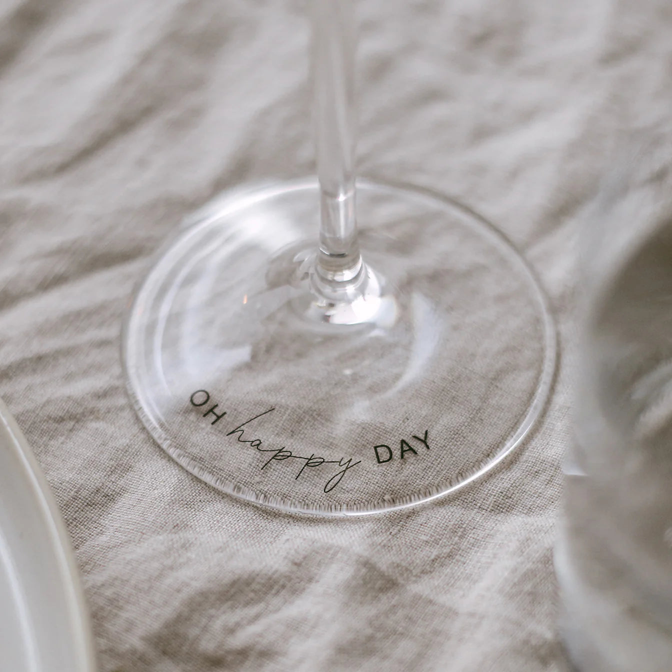 Weinglas "Oh happy day"