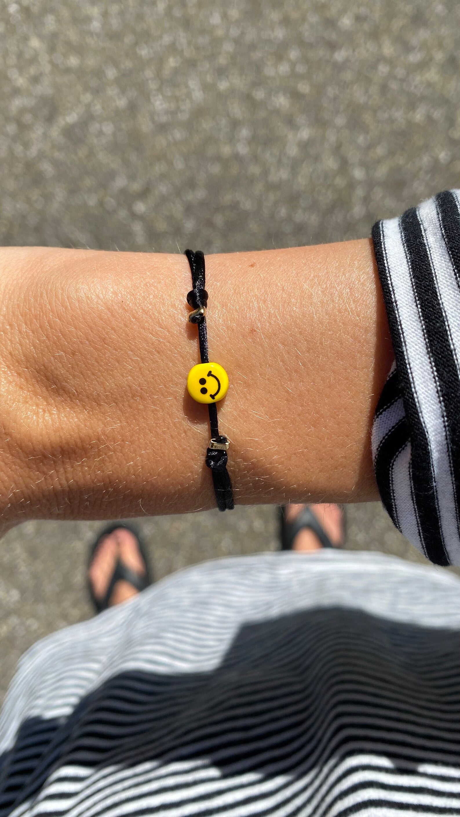 be happy smiley bracelet