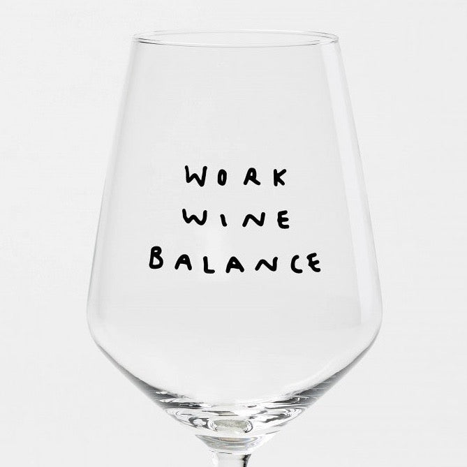 Work Wine Balance Weinglas