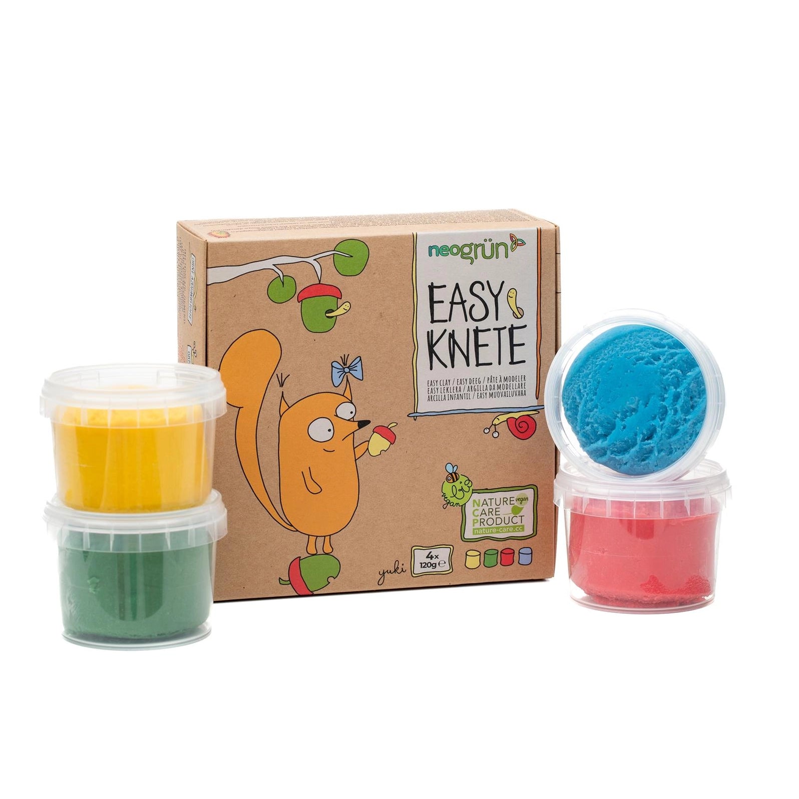 Bio-Easy-Knete vegan 4er Set "Yuki"