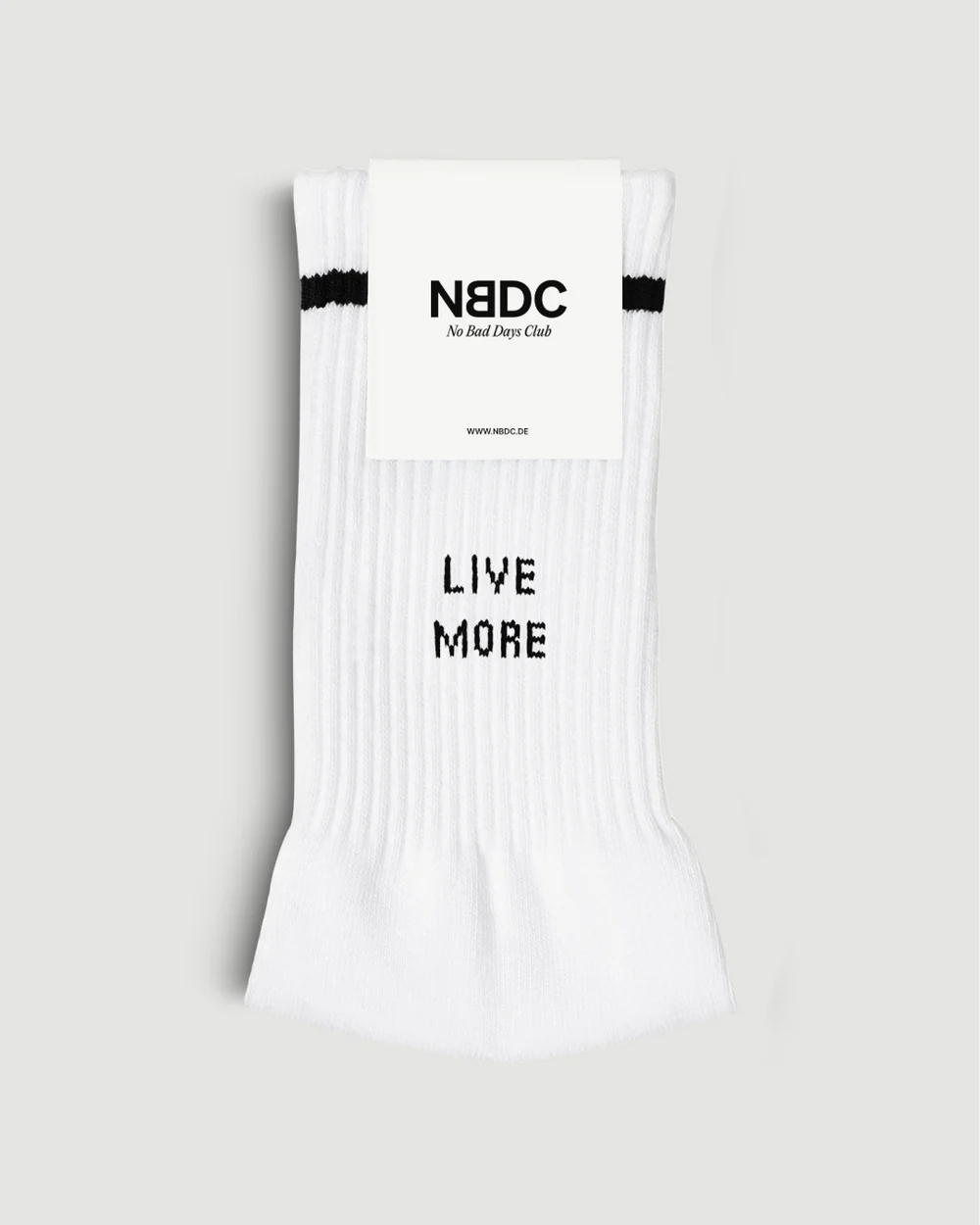 Socken LIVE MORE - WORRY LESS