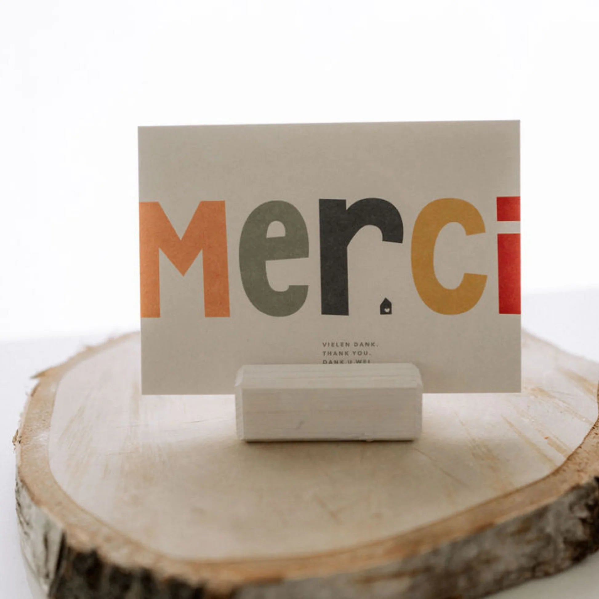 Postkarte "Merci"