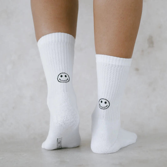 Smiley Socken Tennis Socken Eulenschnitt