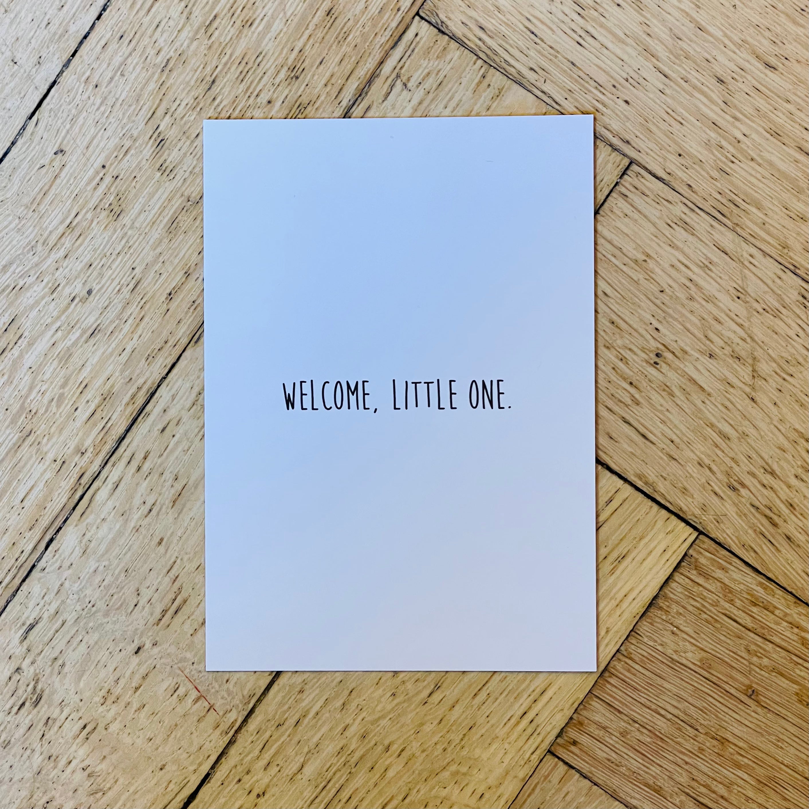 Postkarte "welcome, little one"