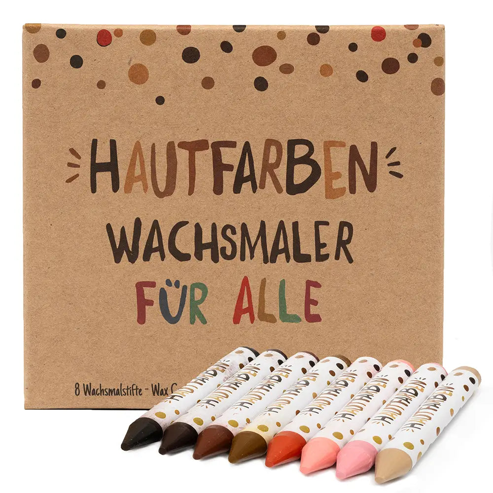 Hautfarben-Wachsmaler (8 Stück)